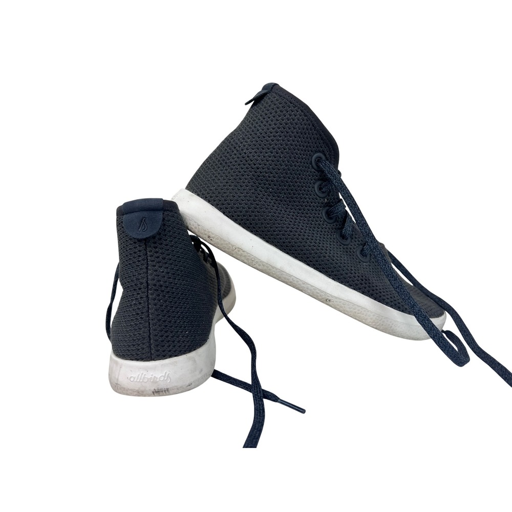 Allbirds Tree Toppers Sneakers Womens 7 Grey Good High Top Knit Eco Friendly